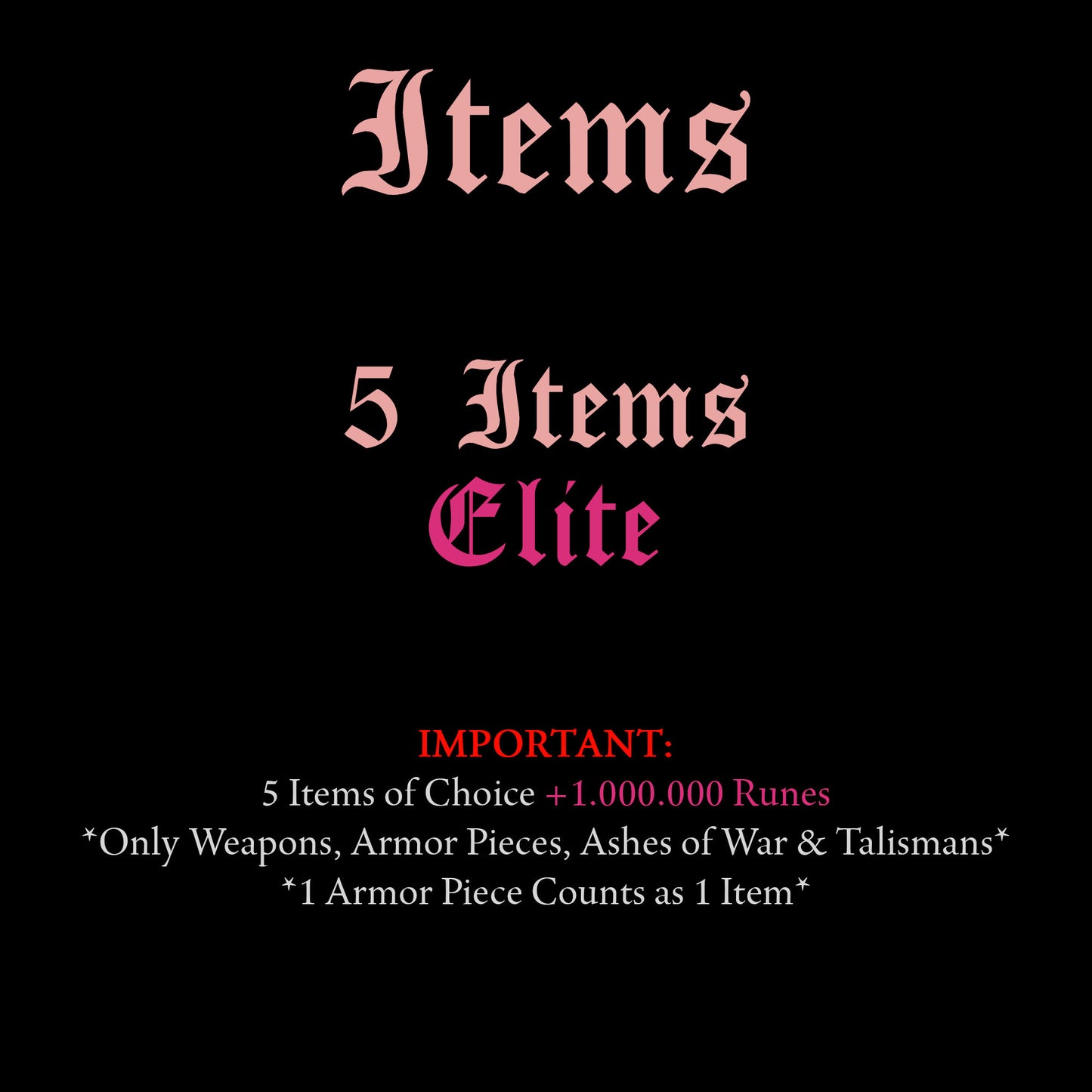 Elden Ring Item Bundle