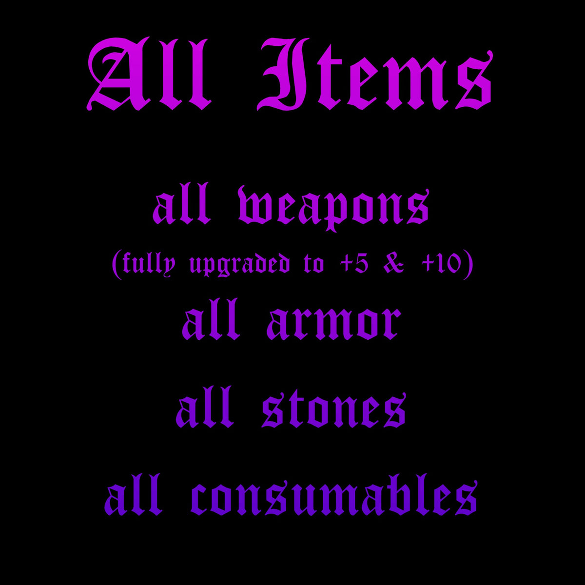 Demon's Souls - Souls & Items for Sale
