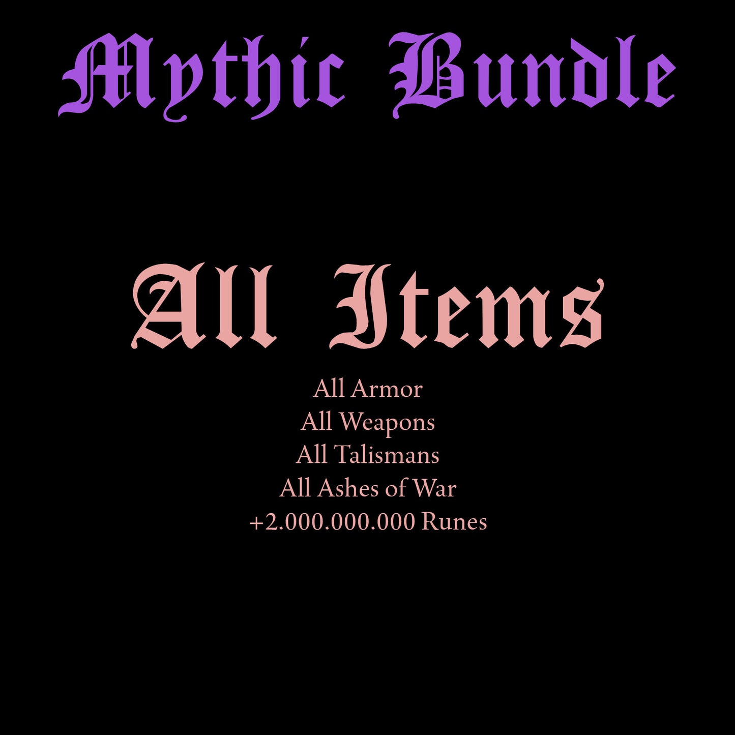 Elden Ring Mythic Bundles