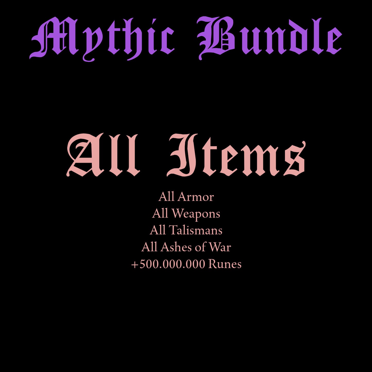 Elden Ring Mythic Bundles