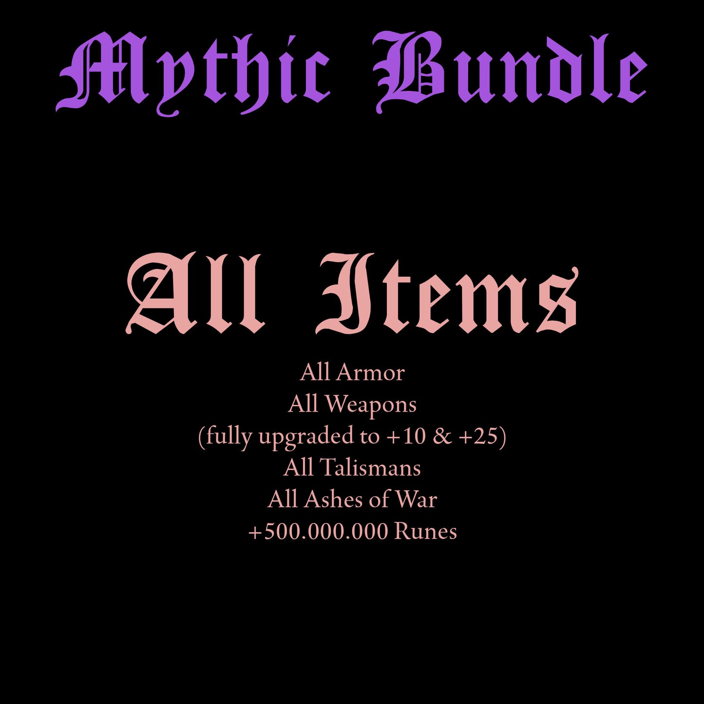 Elden Ring Mythic Bundles